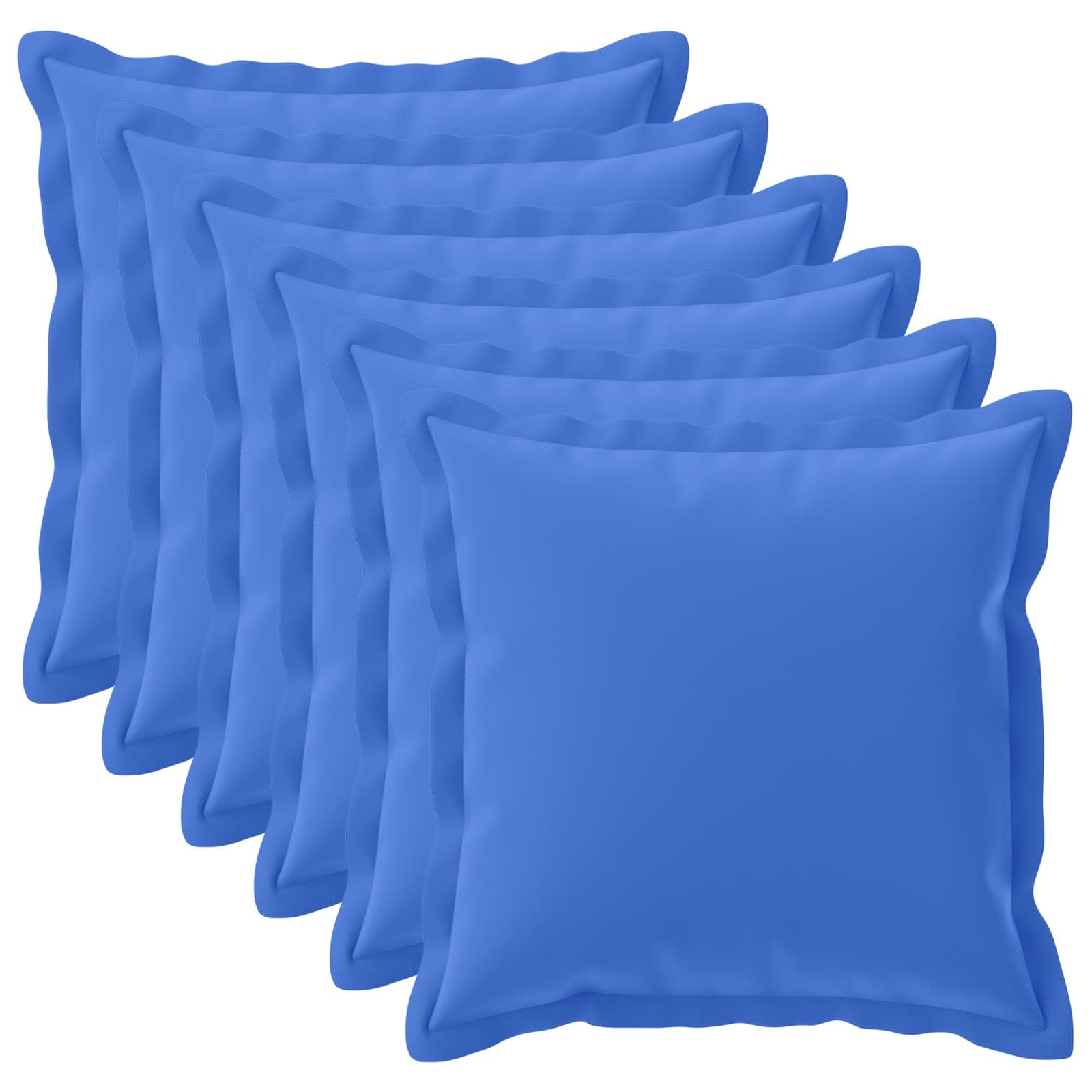 vidaXL Cushion Cover 6 pcs HOUTEN Royal Blue 60 x 60 cm Polyester