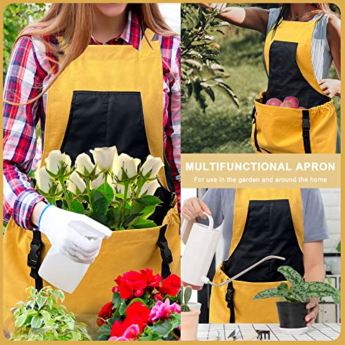 image for DCY BLUE Gardening Apron with Quick Release Pockets,16oz Canvas Harves