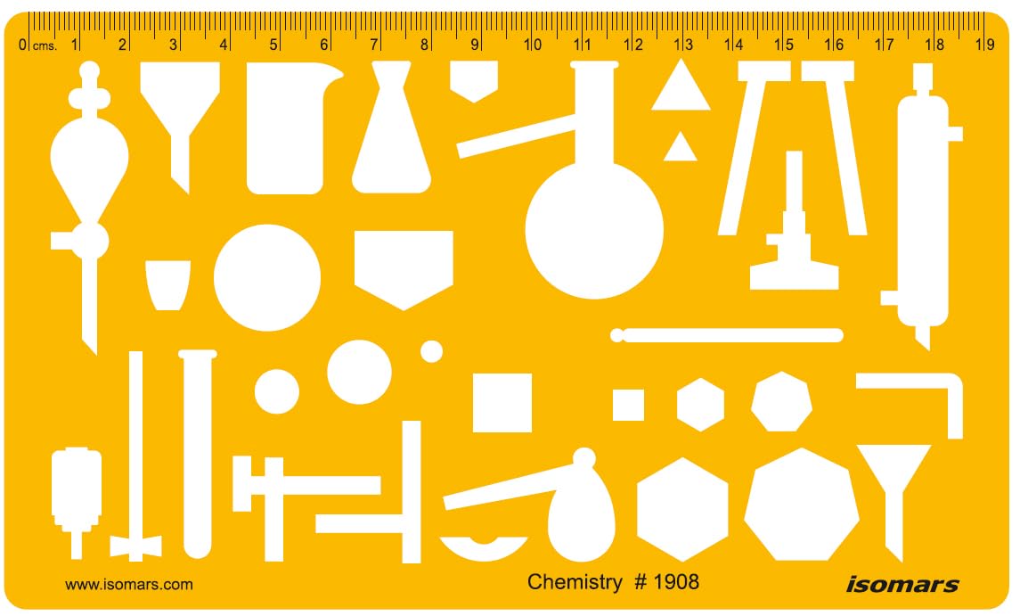 Chemistry Chemical Engineering Science Drafting and Design Template Stencil Symbols Technical Drawing Scale
