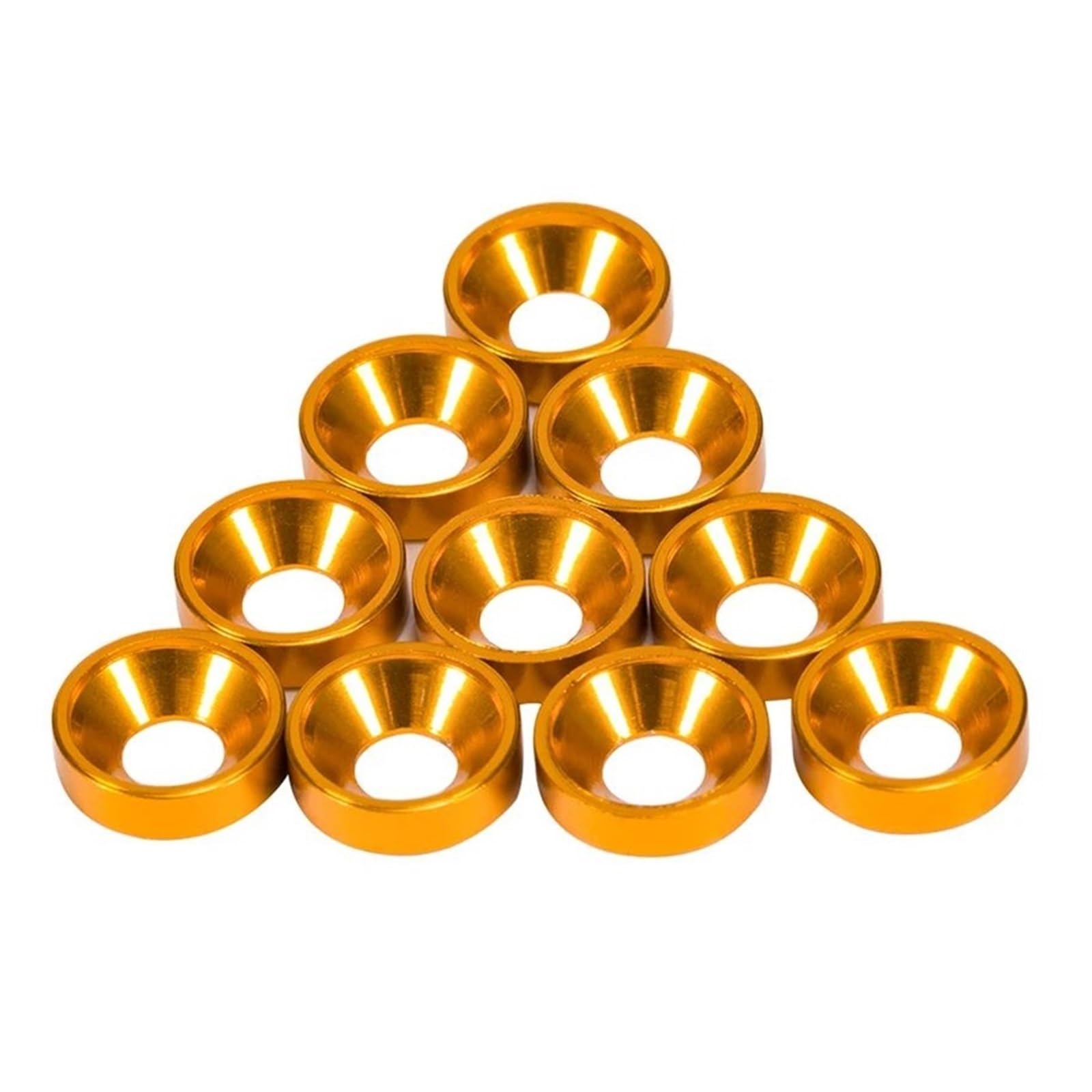 para SCX10 para TRX4 Pro Shafty Moa 1/10 10 Uds. Arandelas Avellanadas Color Aluminio Se Adapta A Tornillos M3 Piezas Trepador Control Remoto Accesorio Modelos RC