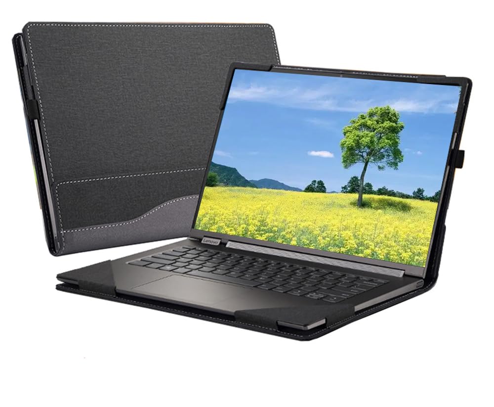 Custodia protettiva per computer portatile compatibile con Lenovo IdeaPad Slim 5 14IMH9 14IRL8 14IAH8 14ABR8 14IRU9 14AHP9 14Q8X9 14 pollici custodia protettiva per notebook (nero)