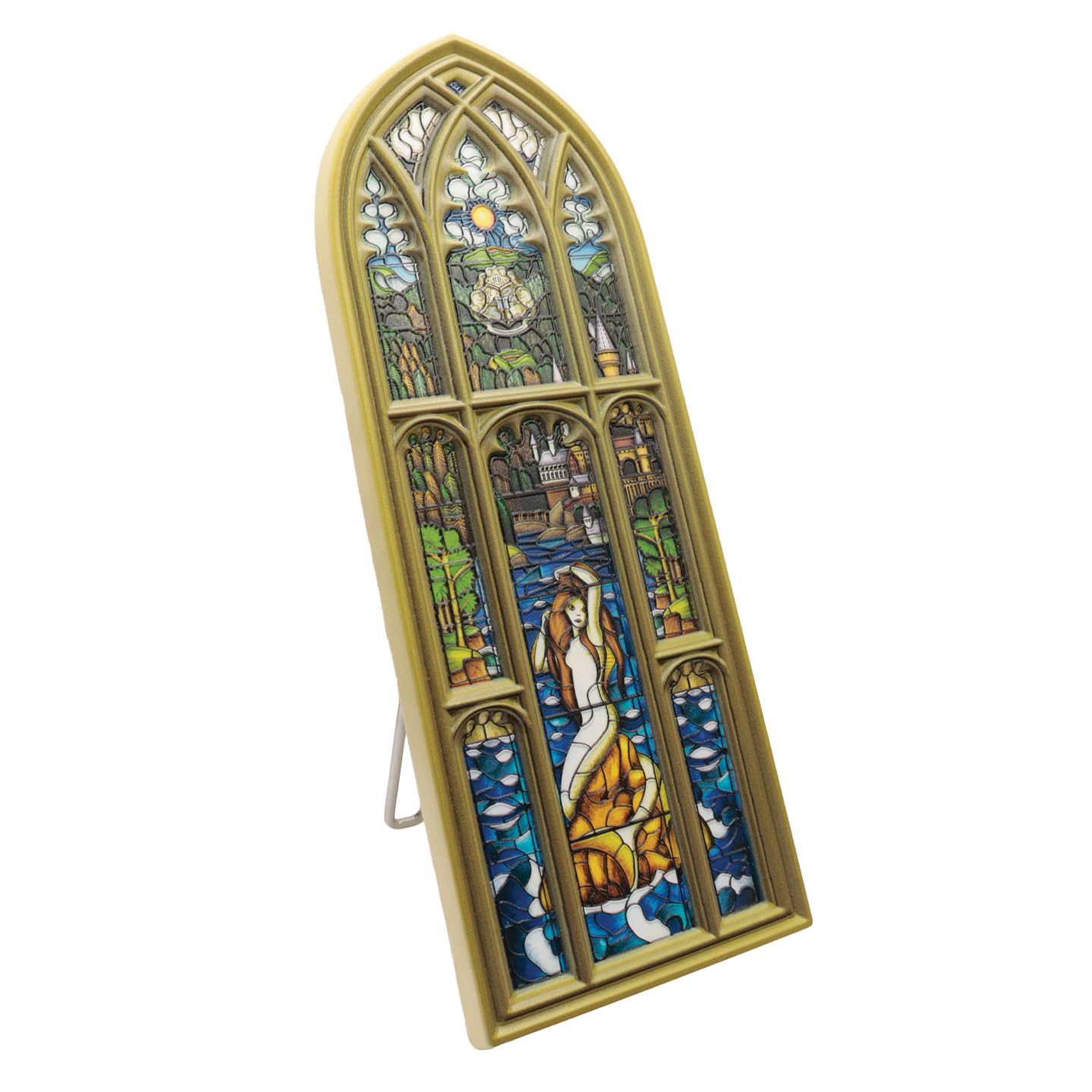 FaNaTtik Harry Potter Meerjungfrau Buntglas Fenster Harz Plaque - Triwizard Turnier Black Lake Sammlerstück Dekor
