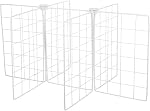 Metal Chest Freezer Dividers 6-Compartment Wire Mesh Organizer, Deep Freezer Storage Partition for