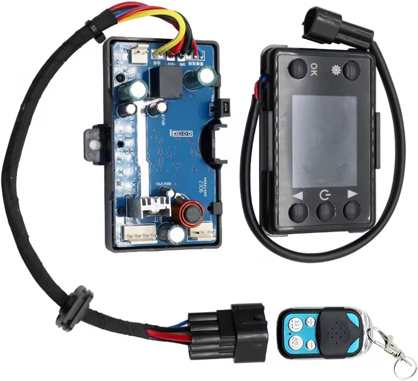 LCD Main Control Board for Parking Heater 12V/24V Motherboard with Wiring Terminals Replacement Part for Vehicle Main Board