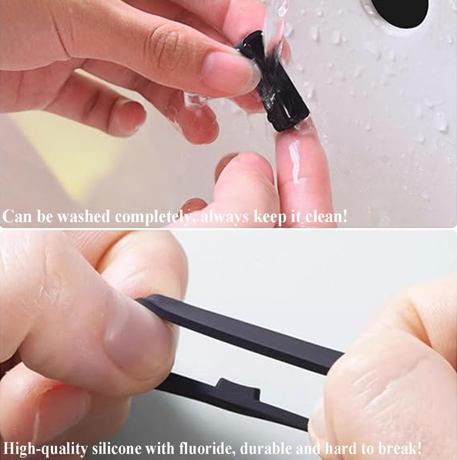 Watch Band Loops, 7 in 1 Silicone Watch Strap Holder Kit with 6PCS Wristwatch Strap Keeper, Fastener Rings and Spring Bar Tool for Smart Sport Watches Rubber Replacement image 5