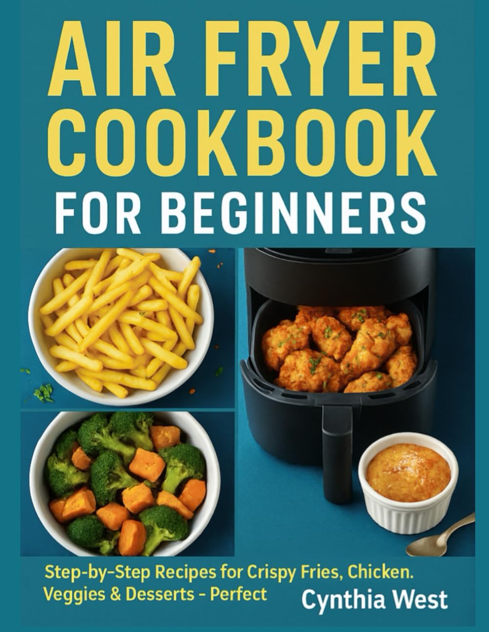 Air Fryer Cookbook cookbook for beginners: Air Fryer Cookbook for Beginners: Step-by-Step Recipes for Crispy Fries, Chicken, Veggies & Desserts—Perfect Every Time, Even for Beginners!
