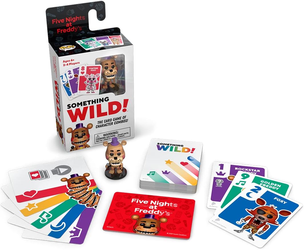 Funko Something Wild! Five Nights at Freddy's with Freddy Pocket Pop! Card Game for 2-4 Players Ages 6 and Up
