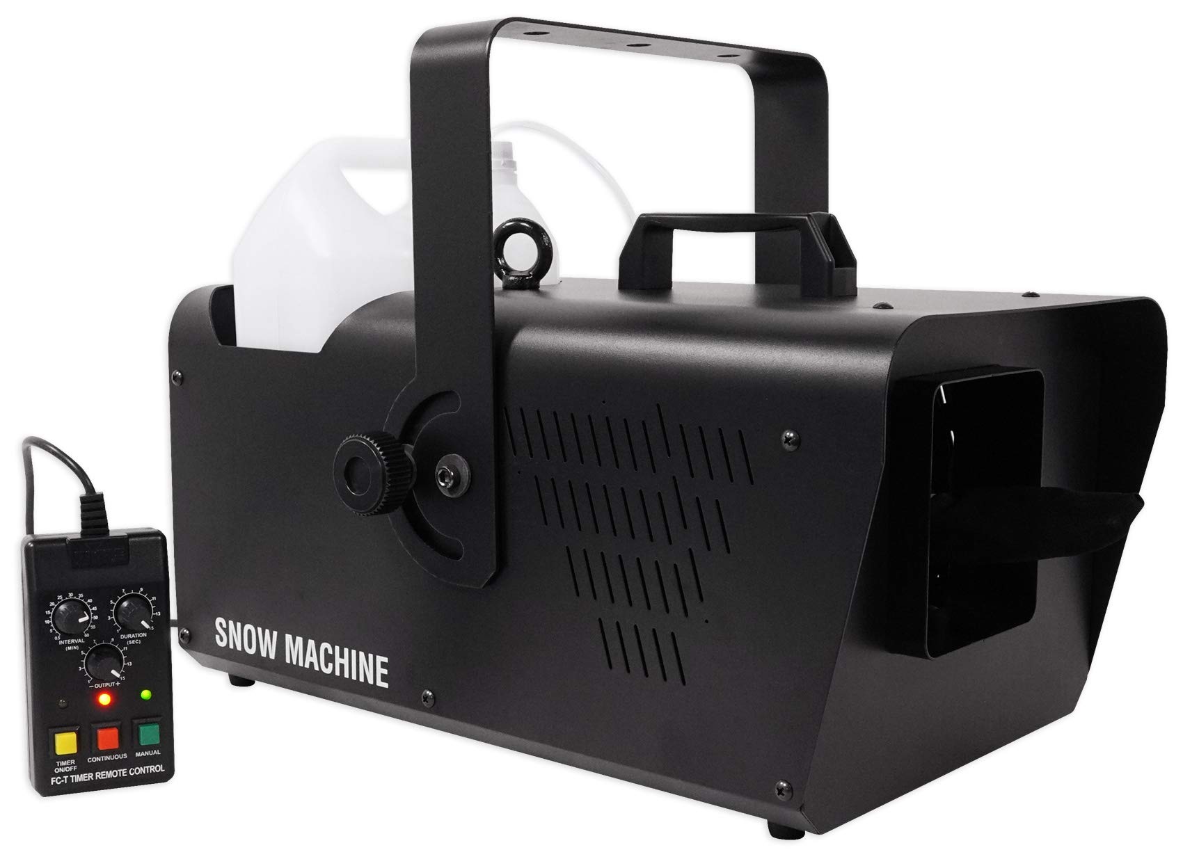 Audiosavings Bundle: Chauvet DJ SM 250 Portable DMX Snow Machine w/Wired Timer Remote SM250 Bundle with Rockville R700 Fog/Smoke Machine w/Remote+Fluid Quick Heatup, Thick Fog (2 items)