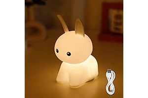 Bunny Night Light for Kids: Adorable Silicone Nursery Night Lamp