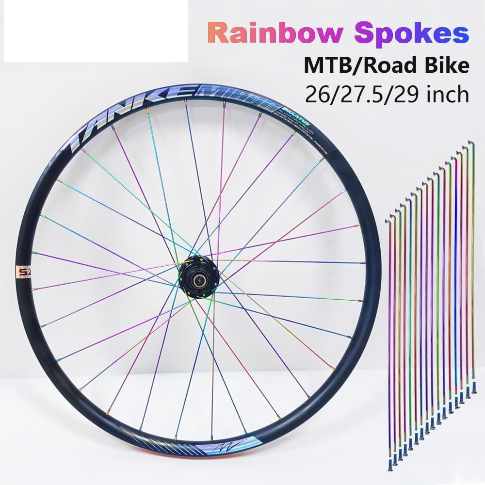 Unique Bargains Bicycle Spokes Bike Wheel Spokes Silver Tone Nipple 1 Set 14G Carbon Steel Galvanized Silver Tone-127mm 7 thumbnail image