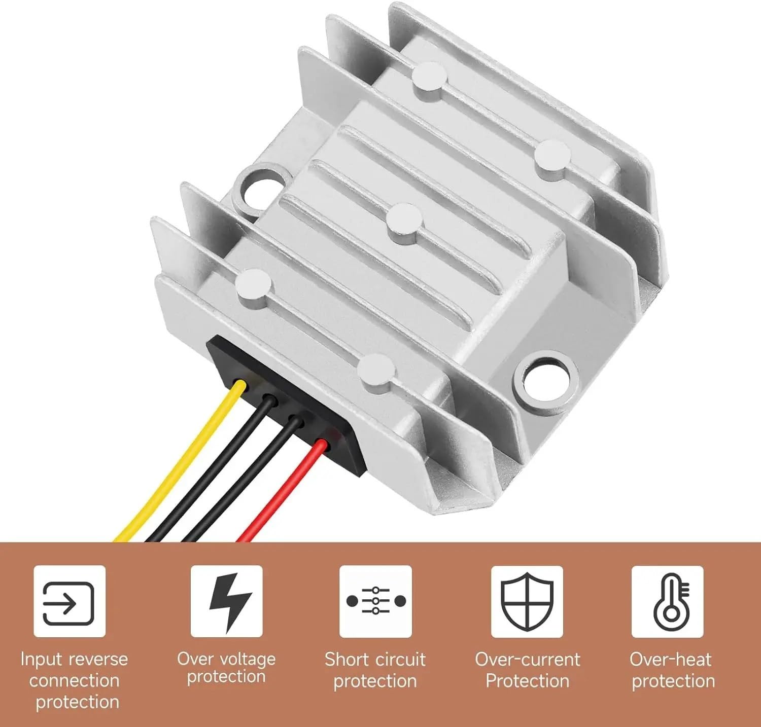 Wzmocnienie regulatora 12 V do 24 3 A 72 W, konwersja modułu zasilania Wodoodporny zasilacz - odpowiedni łodzi ciężarowych Car Club