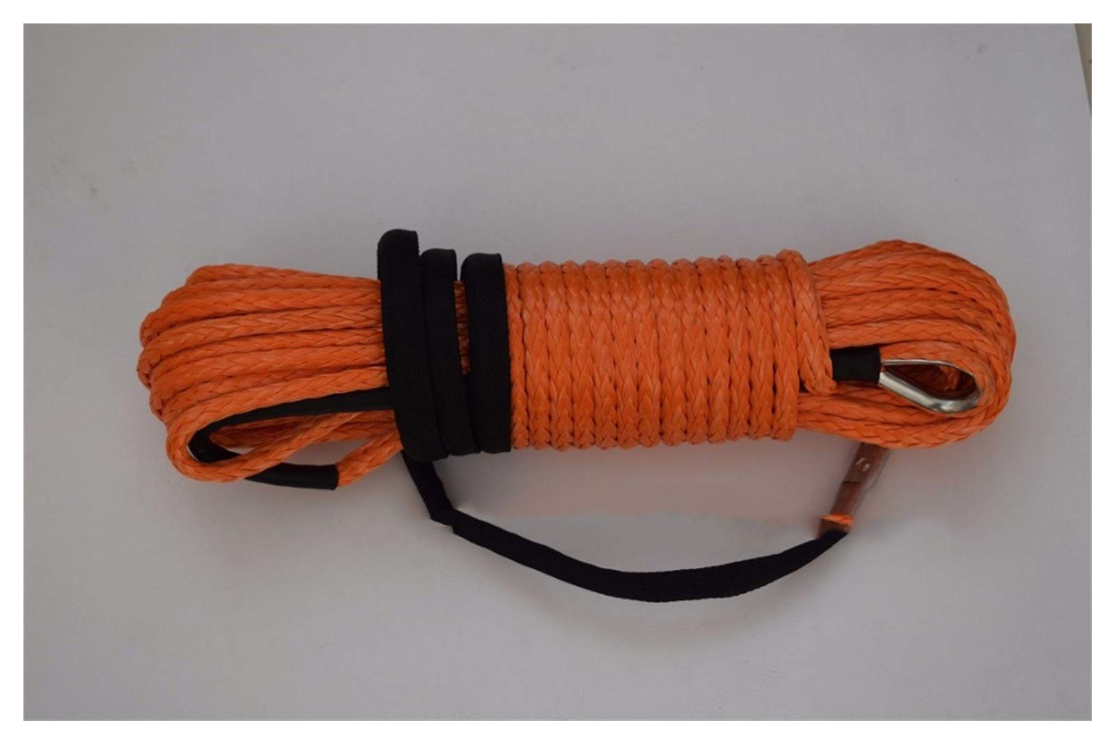 Winch Rope, 3/8"*100ft Orange Synthetic Winch Rope,Replacement Cable,3/8" Off Road