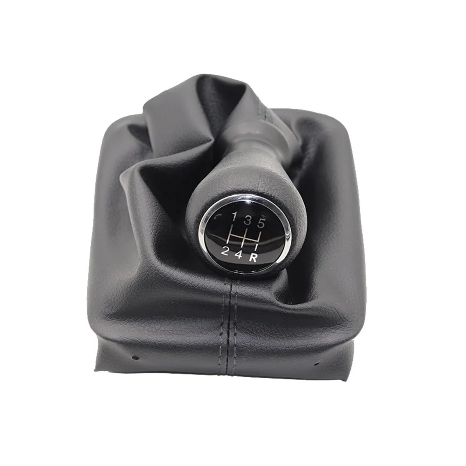 Wphlyz 5Peed 1Pair Head Change Lever Knob For Peugeot 206 205 308 309 405 406 Car Shift Gear Knob Lever Gaitor Boot Cover Pu Leather(5Peed 1Pair)