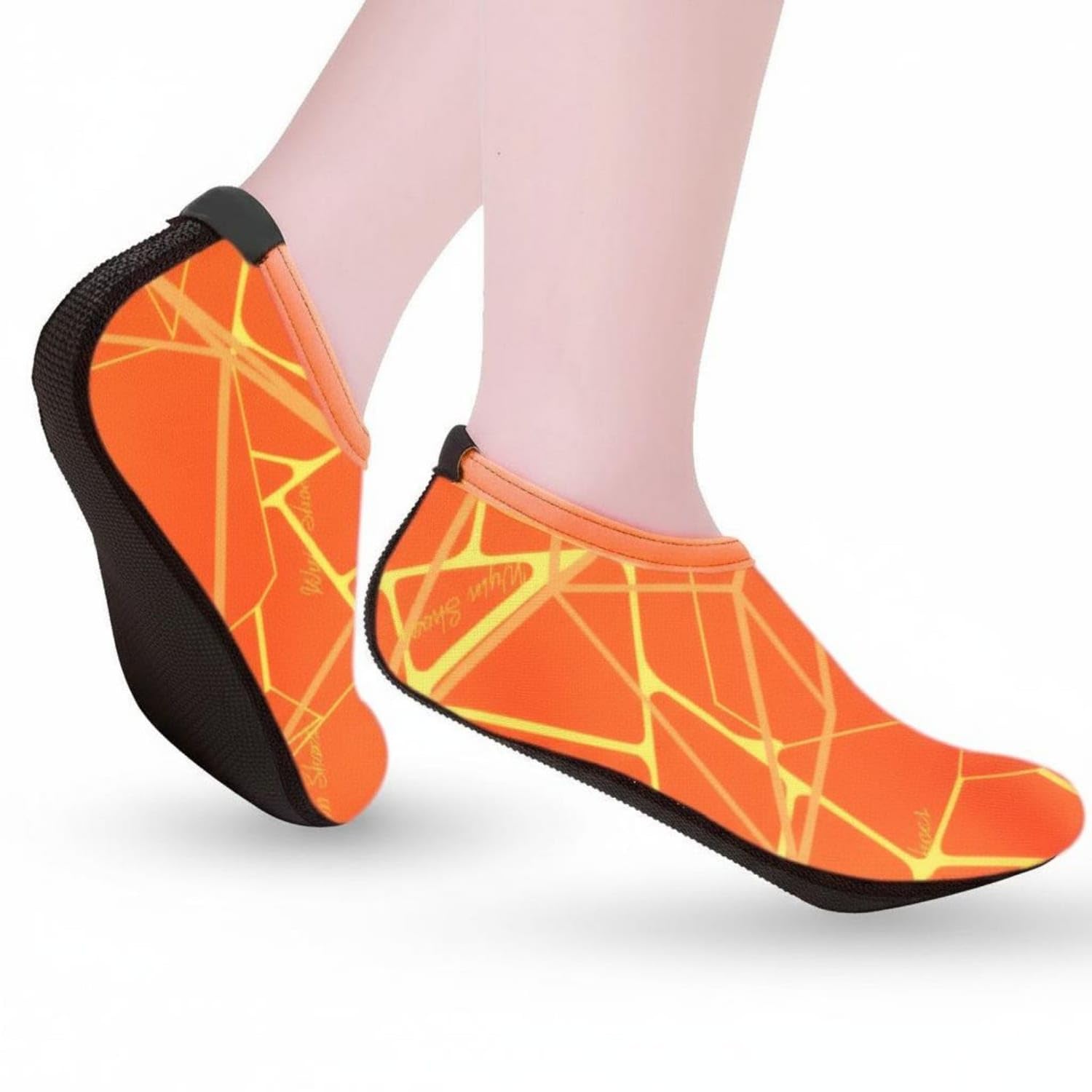 URJIX™ Lightweight Non-Slip Beach Socks Breathable Xxl Rubber Orange | Safety Quick-Dry Technology Ultra-Lightweight Versatile Protection Rubber Xxl Orange-image-36