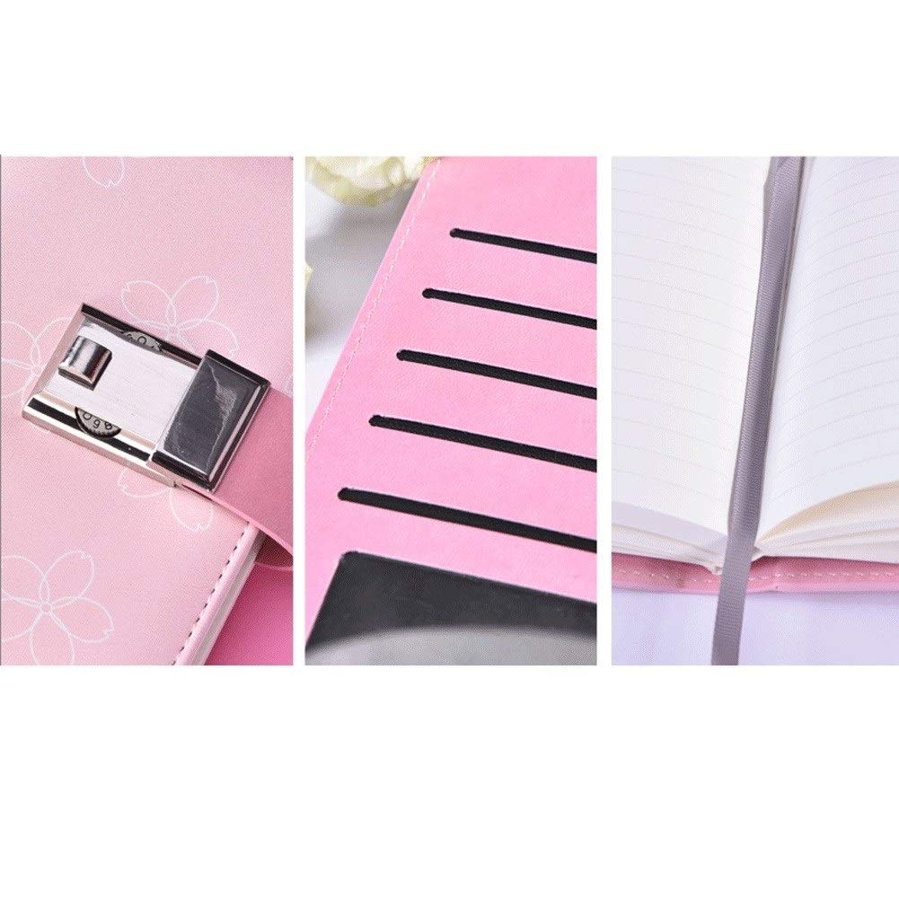 Journal taccuino Diario A5 Password Notebook con Blocco Blocco Note Pocket Pocket Diario Creativo Diario Simple Art Squisita Manuale Affari dell'ufficio Scolastico (Color : C)