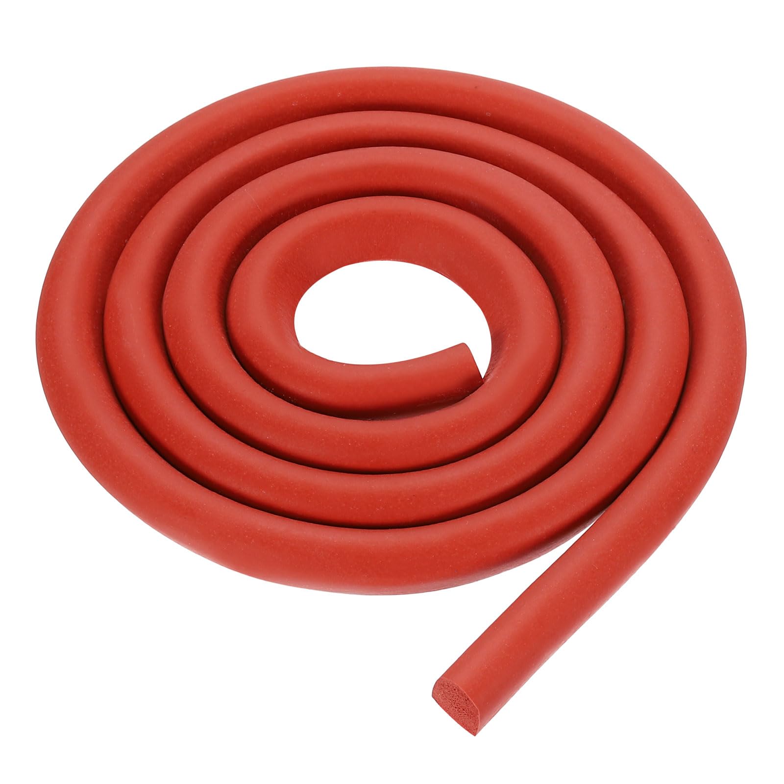 sourcing map 1 Meters Foam Backer Rod, 10 x 10mm D-Shaped Solid Joint Filler, Foam Seal Strip for Caulk Saver, Rope Caulk Cement Crack Filler, Red — image 1