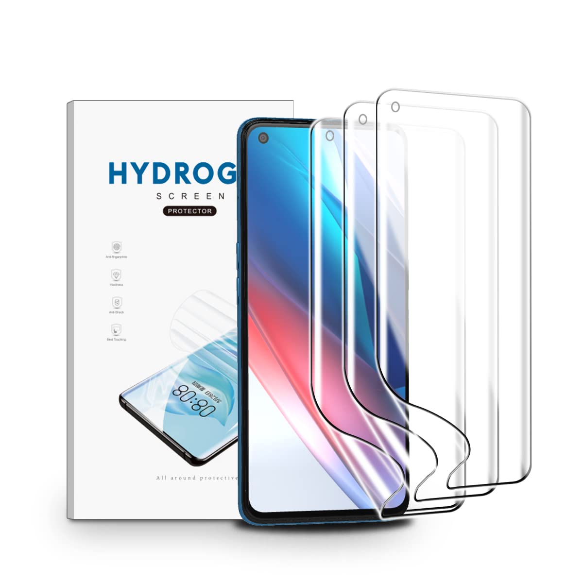 Cracksin Displayschutzfolie Für OPPO Find X3 Lite 5G – 2 Stück Panzerglas 9H, Kristallklar & Kratzfest