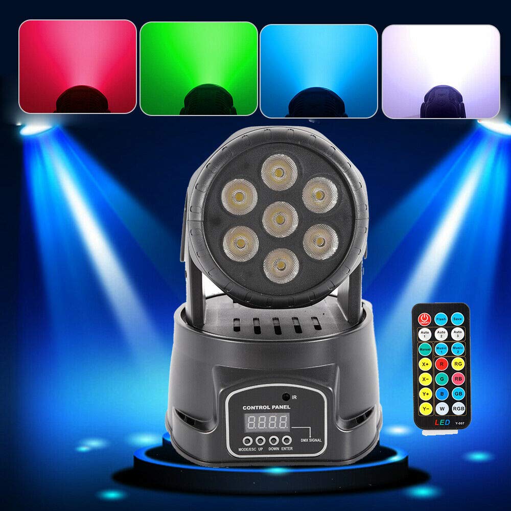 Moving Head - Luce da palcoscenico DJ Bar discoteca Party Lamp Halloween Club Matrimonio Musica Eventi scolastici RGBW