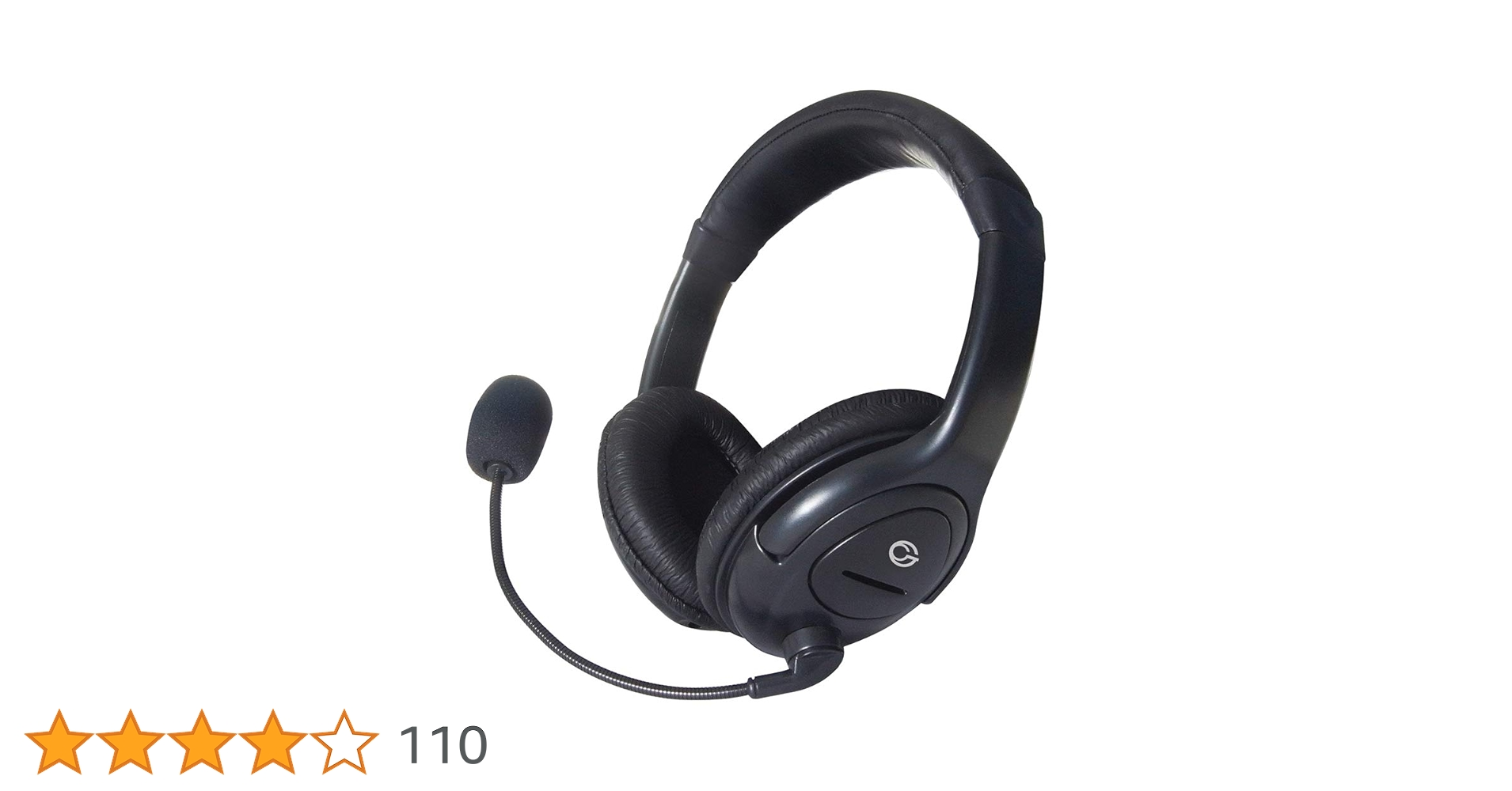 CANYON Stereo Earphones With Inline Microphone, CNS-CEPM02GBL