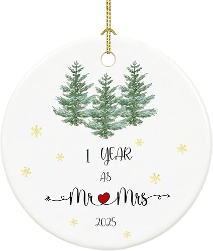 1 año de aniversario de papel 2025, primer aniversario, regalos para el señor y la señora para pareja, primer aniversario de boda para marido y