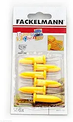 Conjunto 6 Pegadores para Espiga de Milho Fackelmann Amarelo