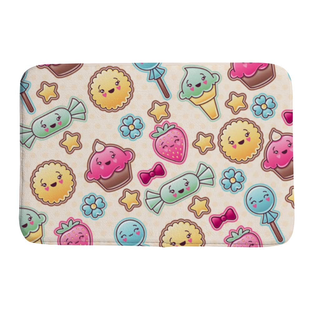 Tapis de salle de bain velours de corail doux et lavable pour enfants
