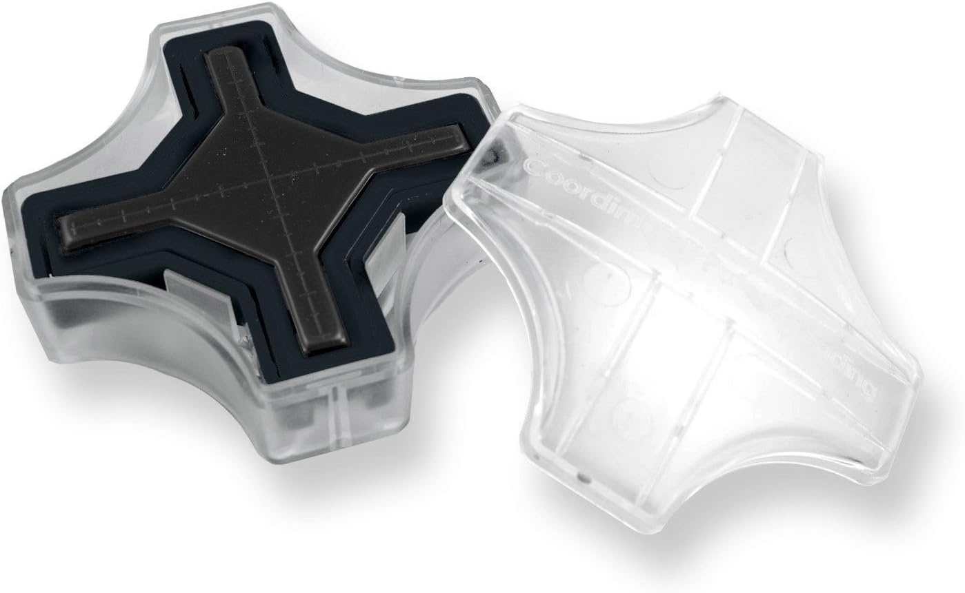 CoordiMate Self Inking XY Graph Stamp, Clear and Black, Inch Measurement (866242000167)