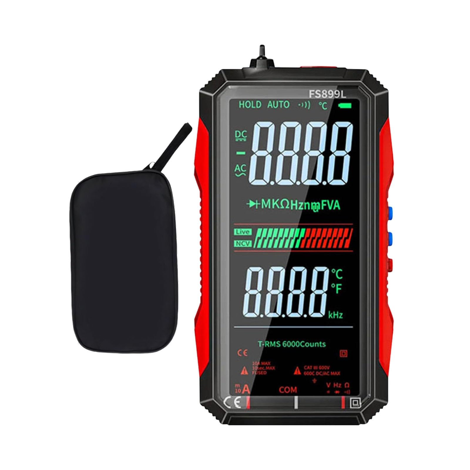 Pxzh Fs899l Smart Multimeter Usb C Charging Capacitance Resistance Frequency Temperature Measurement Tool Industrial Grade Multimeter