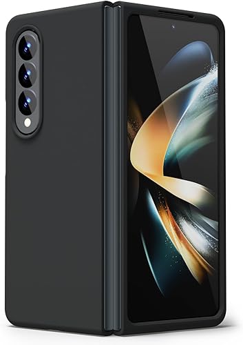 oakxco Funda para teléfono Samsung Galaxy Z Fold 4 de silicona líquida, bonita funda de gel de TPU suave delgada y delgada de goma suave para
