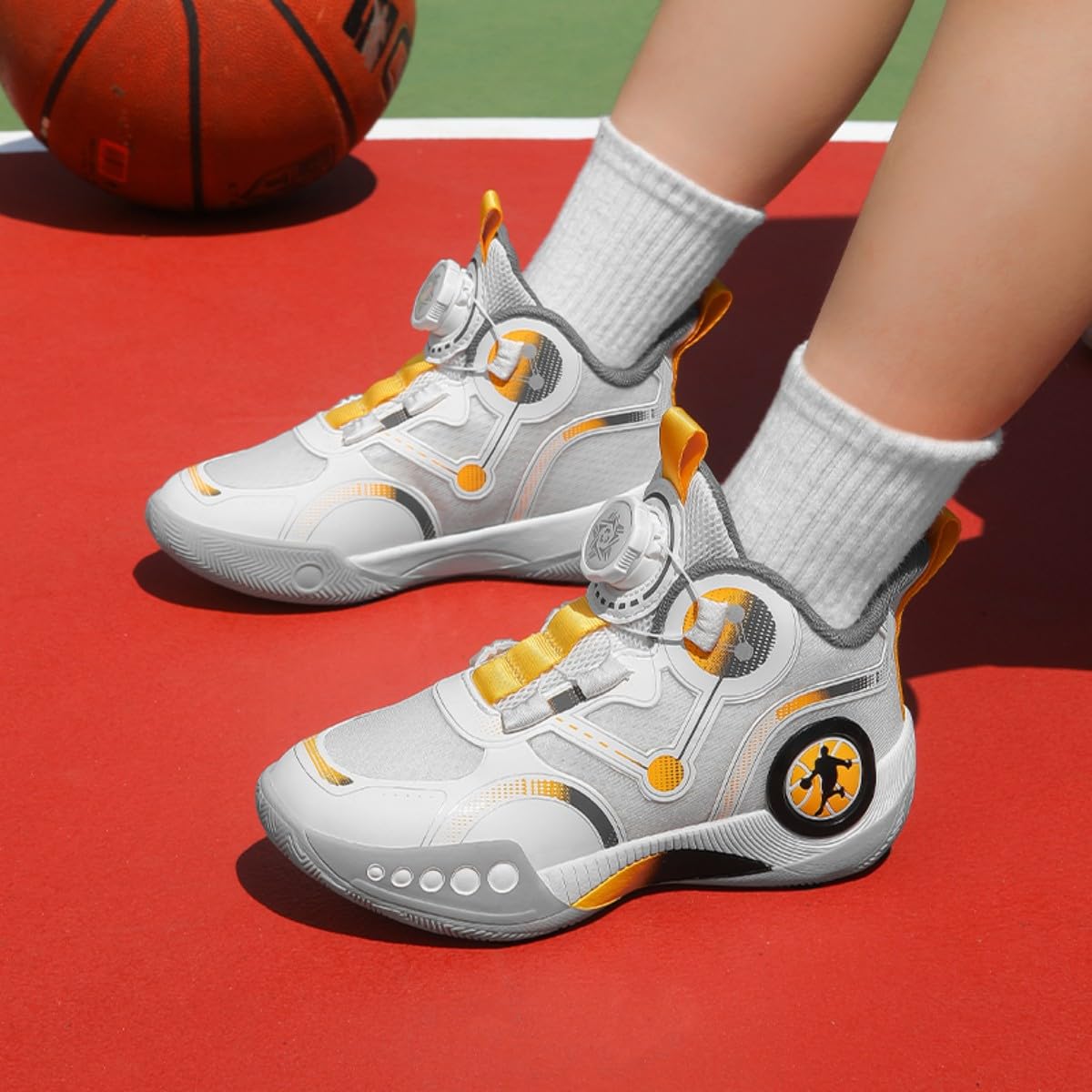 Basketballschuhe für Jungen und Mädchen Basketballschuhe für Kinder KindersportschuheTrainer Komfort Tennis Laufschuhe