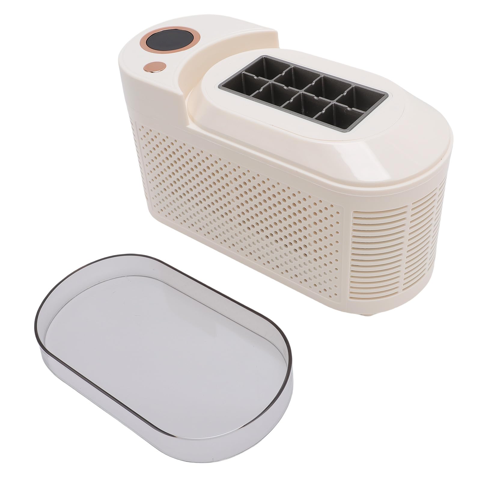 GLOGLOW Macchina per il Ghiaccio Automatica Portatile per Macchina per il Ghiaccio da Tavolo con Produzione Rapida di per il Piano di Lavoro da Campeggio del Dormitorio (Spina europea)