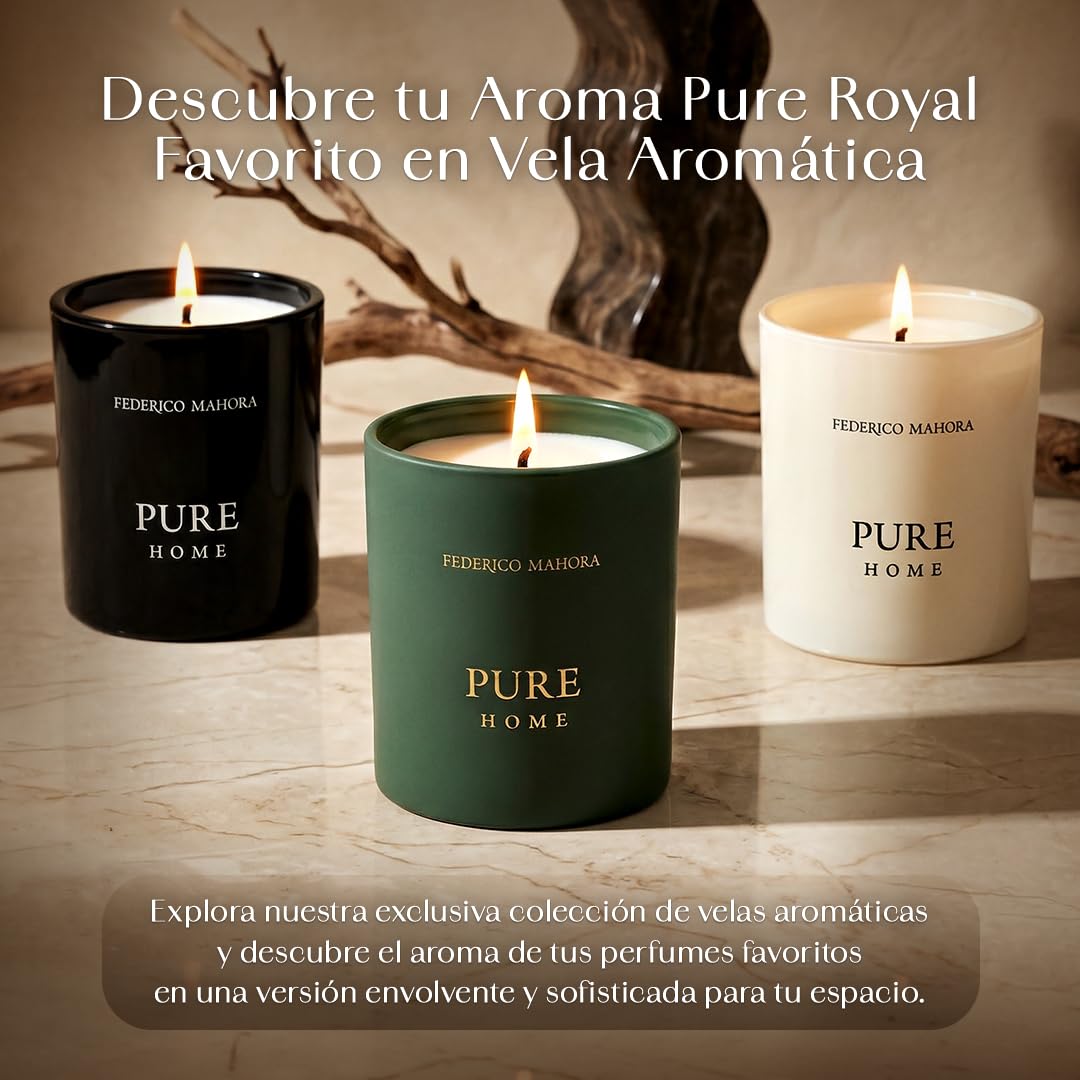 Pure 900 Duftkerze 150g | Kirsche, Mandel & Sandelholz | Chypre Home Duftkerze | Home Ritual Collection