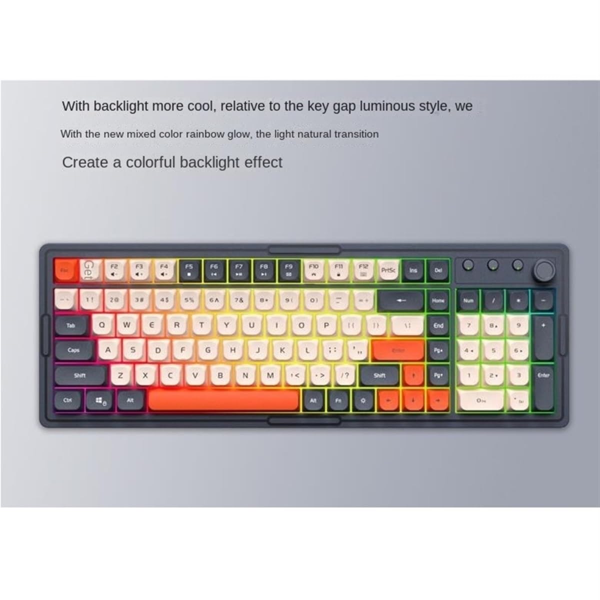 Klawiatura i Mysz do Gier, Zestaw Drutu Z Klawiaturą I Myszą Konstrukcje Odporne Na Zalanie Ergonomiczna Klawiatura Do Domowego Biura Wodoszczelna Klawiatura i Mysz(Multi-colored)