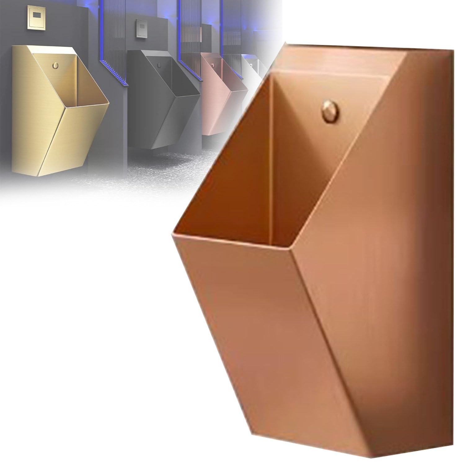 Orinatoio a Muro, orinatoio Commerciale per Uomo, orinatoio per Uomo a induzione Domestica, orinatoio, per Bar/aeroporto/Bagno pubblico dell'hotel Rosegold-Urinal