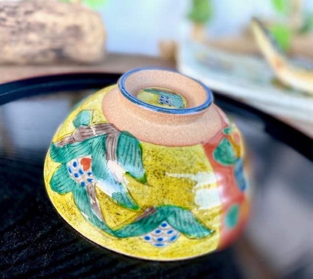 メーカー直送 注文 九谷焼 飯碗 茶碗 ペア 吉田屋木米ツートン＆吉田屋