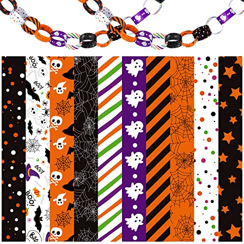 ASTARON 300 Links Halloween Paper Chains Halloween Paper Craft Kit for...