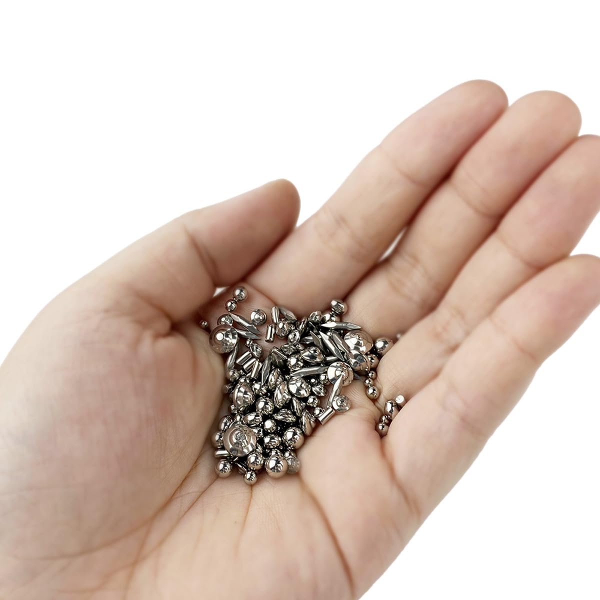 Perline lucidate in acciaio inossidabile 304 da 1 LB, lucidatura per gioiellieri, 4 forme per macchina KT-1320