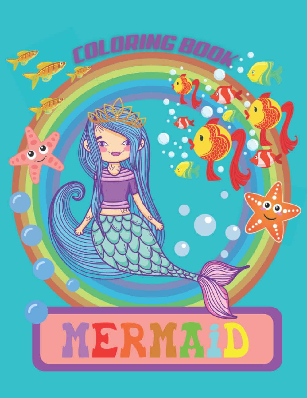 mermaid: mermaid coloring book