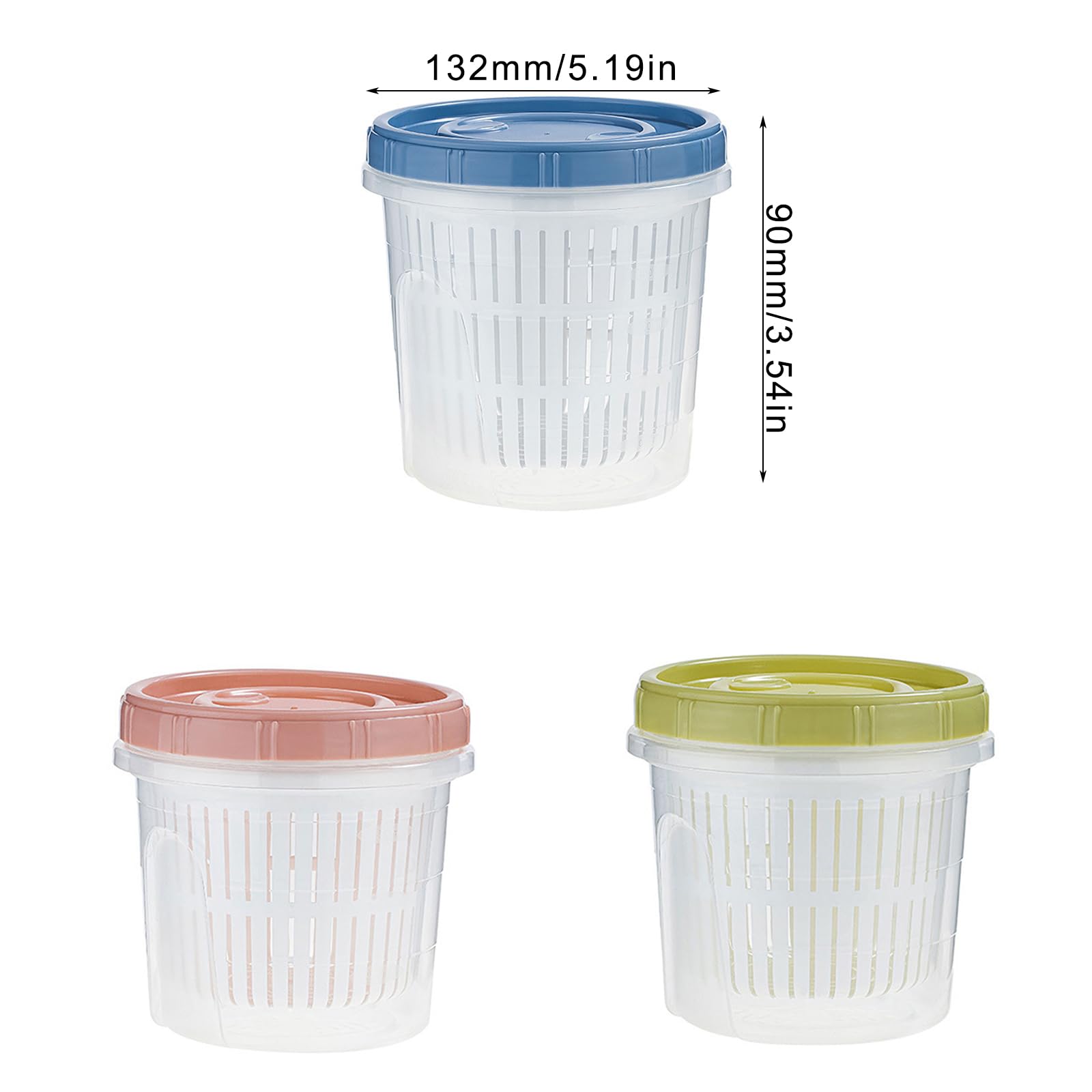 CMBSSTFC Stoviglie per conservare la freschezza dello scalogno, Robusto Contenitore in plastica, Salva-scalogno per Gli Appassionati di Cucina (A)