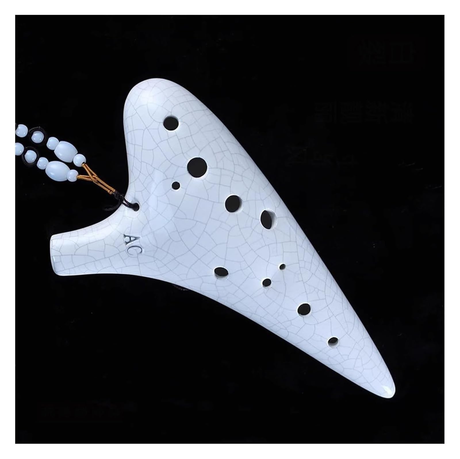 Una flauta de cerámica única y natural en forma de Ocarina for principiantes Ocarina de 12 agujeros for principiantes, clave C alto, doce agujeros, CA Tao Xun, instrumento for estudiantes de escuela p
