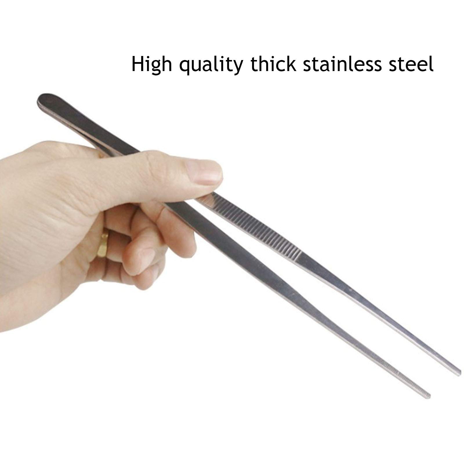 2 Pinzette Curve E Dritte Per Acquario - Acciaio Inox, Per Piante, Alimentazione, Bonsai, Giardinaggio - Foto 8