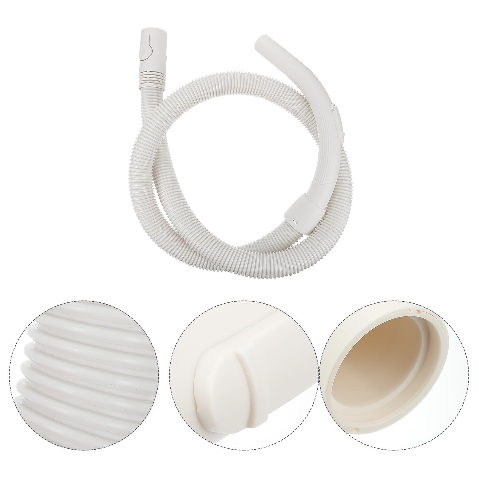 Tubo di Ricambio Aspirapolvere Flessibile Bianco in Eva per Aspiratore