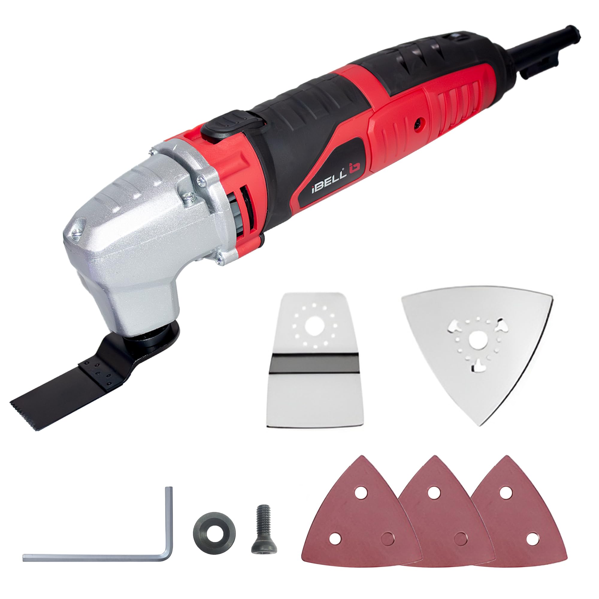 iBELL MT32-28 Multi-Functional Oscillating Tool, 280W Motor, 6-Speed Control 10,000–21,000 SPM, 3.2° Oscillation, Tool for Cutting, Scraping, Sanding, DIY & Professional Use |6 Months Warranty-picture-24