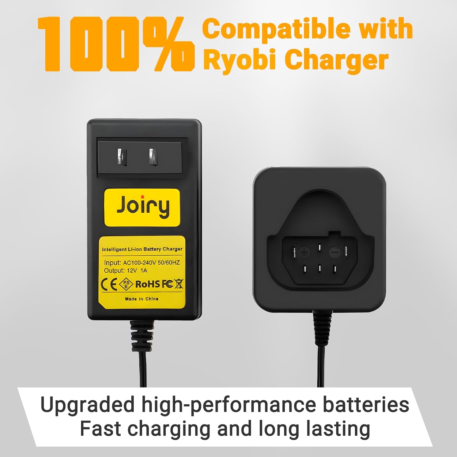 Joiry 12V 3000mAh Li-ion Replacement Ridgid Battery with Higher Safety & Longer Runtime - Compatible with Ridgid R82049, AC82048, R82048, R86048,130446011 Cordless Power Tools (1-Pack(3.0Ah)