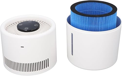 Atyhao Purificador de aire y humidificador 2 en 1 5W 4L tanque de agua silencioso humidificador de escritorio purificador de aire para dormitorio,