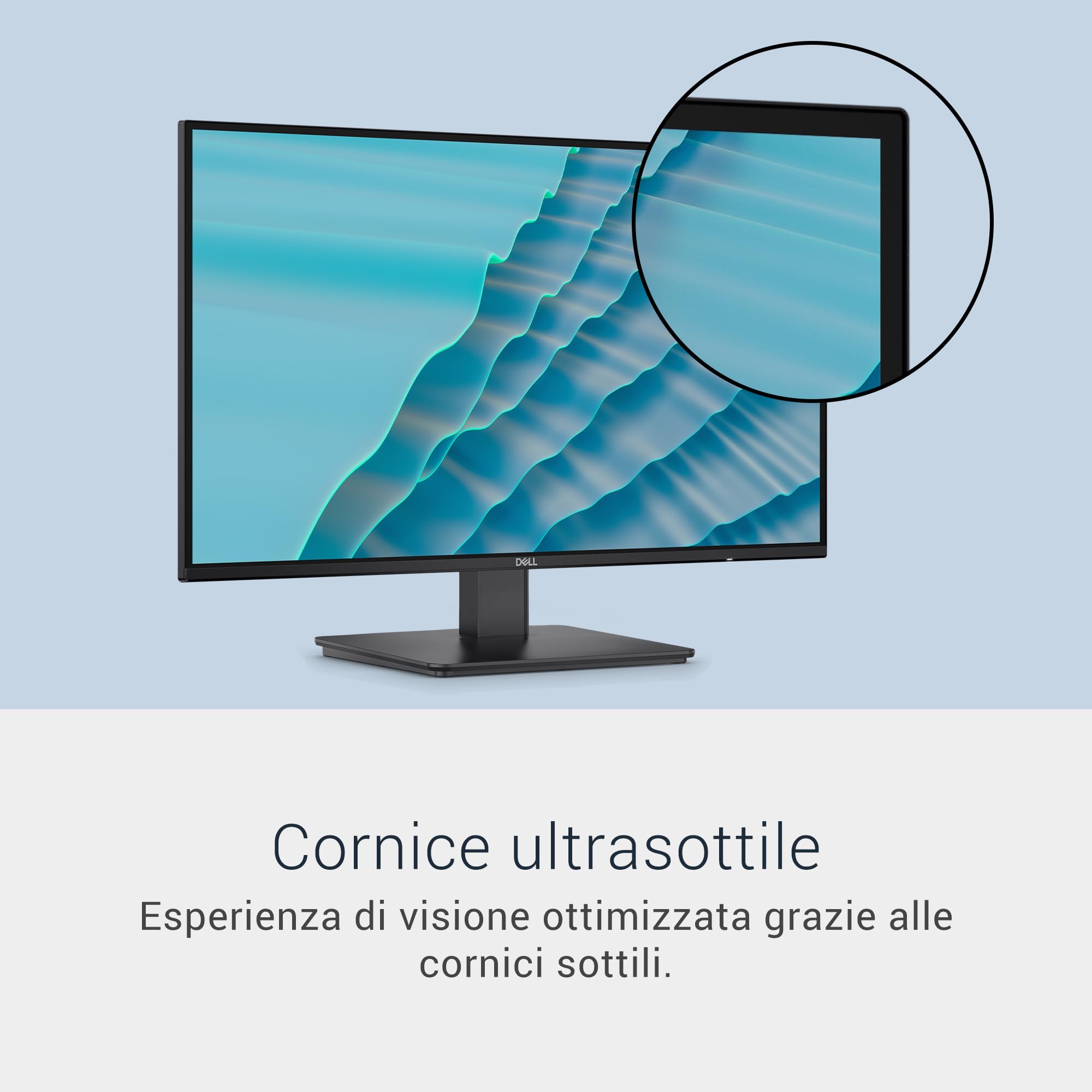 Dell 27 Monitor - SE2726D, QHD (2560x1440), 144Hz, IPS, 1ms MPRT, AMD FreeSync, 99% sRGB, VESA (100x100mm), DisplayPort, HDMI, 3 Anni di Garanzia, Nero