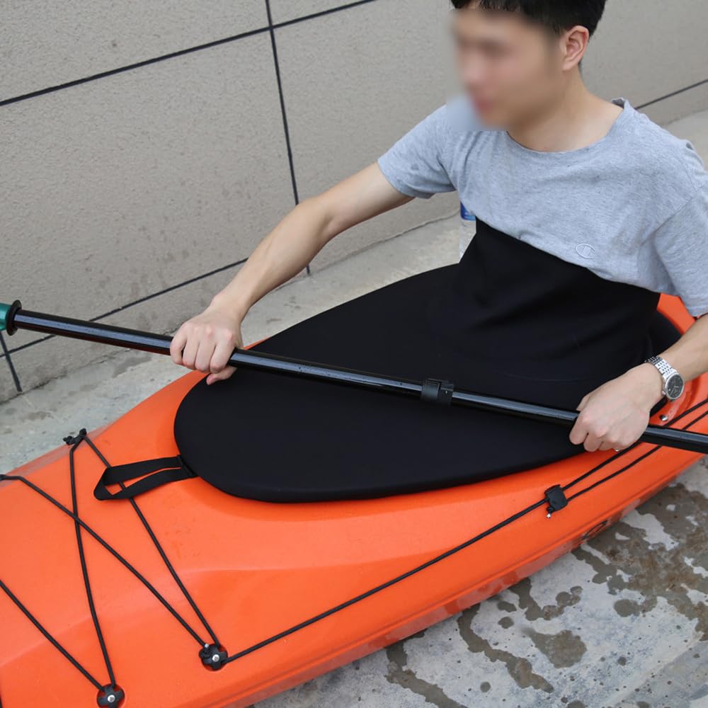 Hanzete Jupe de kayak universelle imperméable pour canoë sprays Jupe Accessoires de sports nautiques