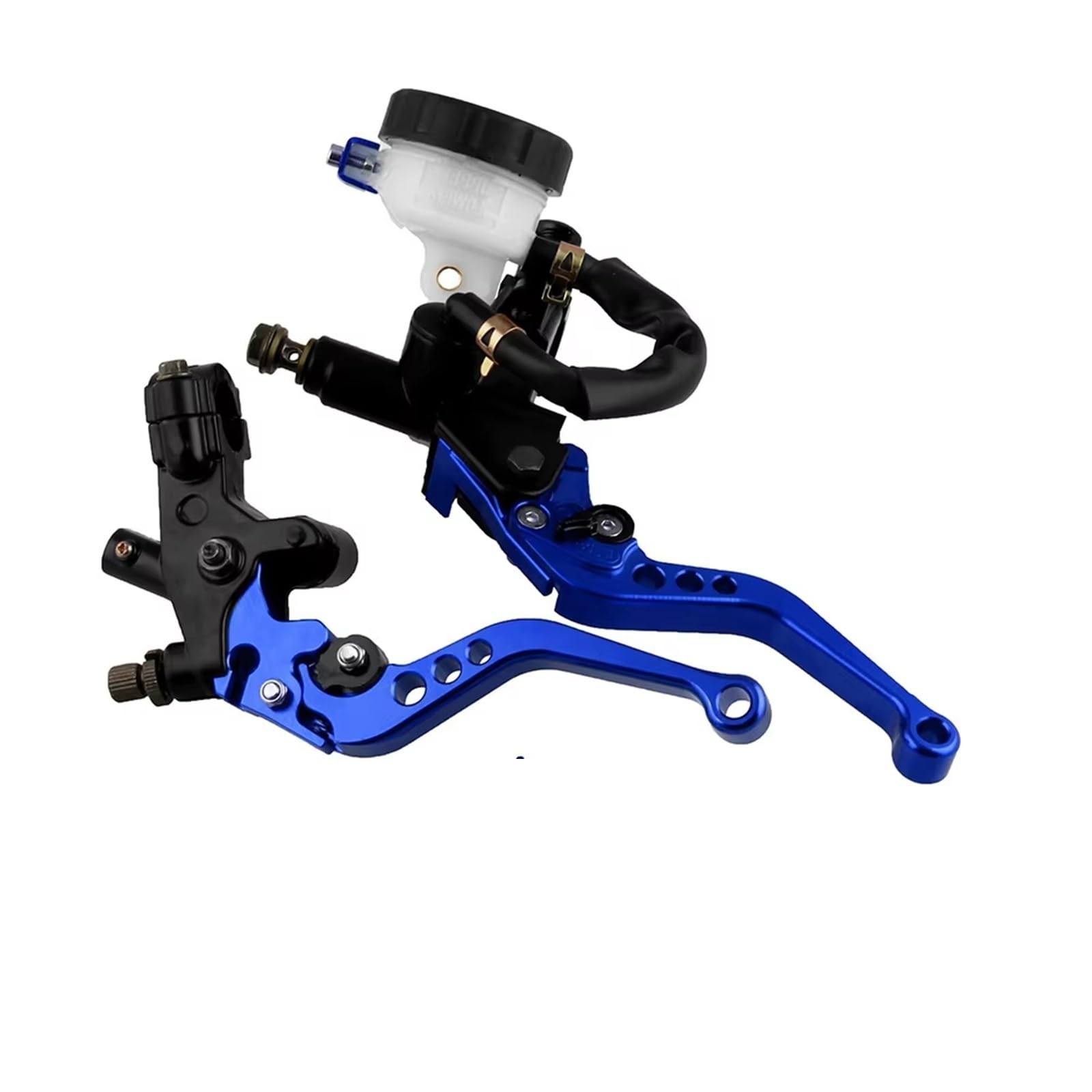 BeiZhengbhD Clutch Lever Handlebar for Universal 7/8" 22mm Motorcycle Clutch Master Cylinder Reservoir Kit Fluid Set Aluminium Handle(C)
