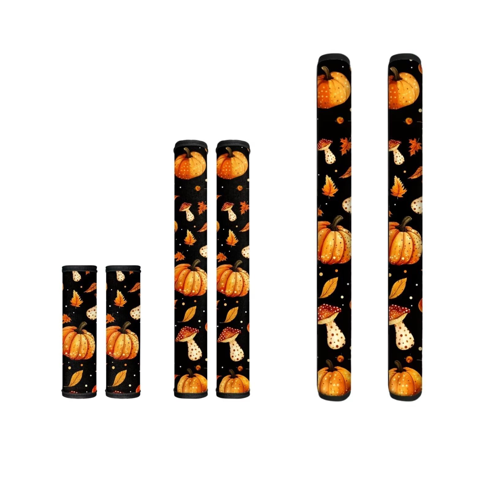 Biyejit Pumpkins Mushroom Refrigerator Door Handle Covers Set of 6 Thanksgiving Decor Kitchen Appliance Handle Cover Decor for Fridge Microwave Dishwasher Stove Oven Fridge Door