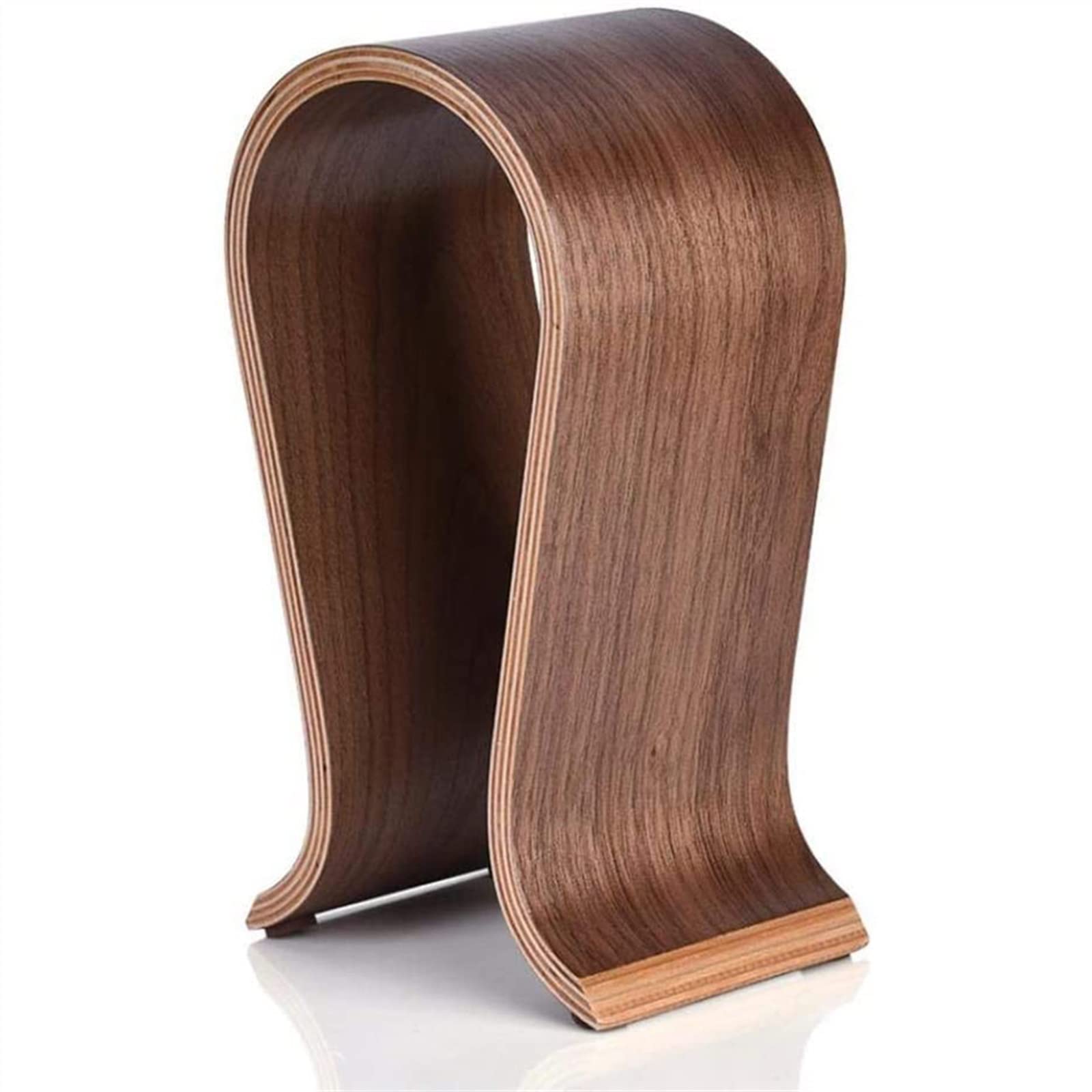 shangguanyun456 Headphone Stand U Shape Headset Stand, Wooden for Desk, Walnut Gaming Headphone Holder Compatible for Almost All On-Ear Headphones
